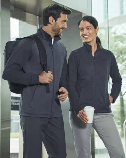 DG796 - Men's Newbury Colorblock Mélange Fleece Full-Zip<Devon & Jones Hot