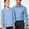 DG562 - Men's Crown Collection Stretch Pinpoint Chambray Shirt<Devon & Jones Sale