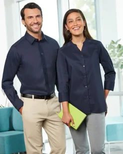 DG560 - Men's Crown Collection Stretch Broadcloth Slim Fit Shirt<Devon & Jones Best