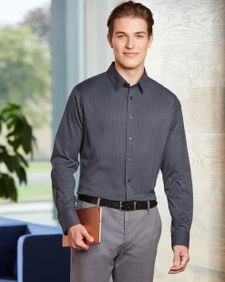 DG535 - Men's CrownLux Performance Tonal Mini Check Shirt<Devon & Jones Online