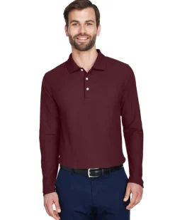 DG170 - Men's DRYTEC20 Performance Long-Sleeve Polo<Devon & Jones New