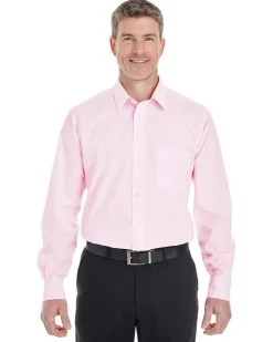 DG534 - Men's Crown Collection Striped Shirt<Devon & Jones Clearance