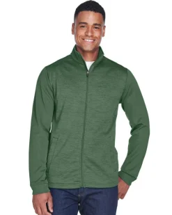 DG796 - Men's Newbury Colorblock Mélange Fleece Full-Zip<Devon & Jones Hot
