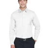 DG530T - Men's Tall Crown Collection Solid Long-Sleeve Stretch Twill<Devon & Jones Sale