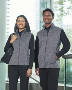DG797W - Ladies Newbury Mélange Fleece Vest<Devon & Jones Hot