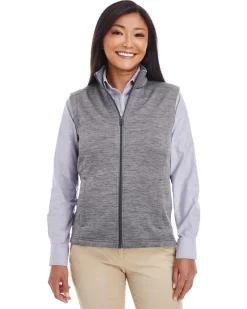 DG797W - Ladies Newbury Mélange Fleece Vest<Devon & Jones Hot