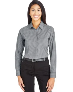 DG535W - Ladies CrownLux Performance Tonal Mini Check Shirt<Devon & Jones New