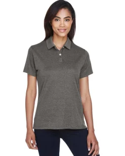DG210W - Pima-Tech Ladies Jet Pique Heather Polo<Devon & Jones Clearance