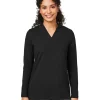 DP121W - Ladies Raleigh Shawl Collar Knit Top<Devon & Jones Outlet