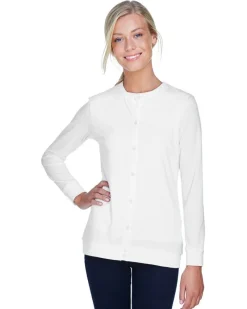DP181W - Perfect Fit Ladies Ribbon Cardigan<Devon & Jones New