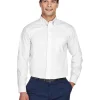 D620T - Men's Tall Crown Collection Solid Long-Sleeve Broadcloth<Devon & Jones Sale