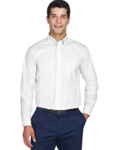 D620T - Men's Tall Crown Collection Solid Long-Sleeve Broadcloth<Devon & Jones Sale