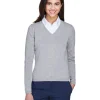 D475W - Ladies V-Neck Sweater<Devon & Jones Clearance