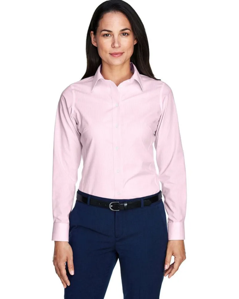 D645W - Ladies Crown Collection Banker Stripe<Devon & Jones Outlet