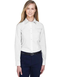 D620W - Ladies Crown Collection Solid Broadcloth<Devon & Jones Fashion