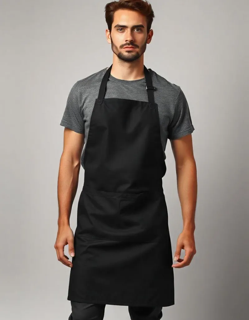 EgotierPro DE9129 - Premium Chef Apron with Double Pocket and Tie-Straps<Roly Discount