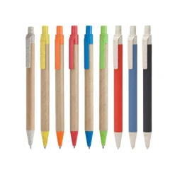 Q8029 - RETRACTABLE PEN WHEAT FIBER<EgotierPro Clearance