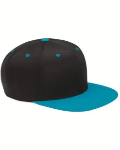 110F - Wool Blend Flat Bill Snapback Cap<Flexfit Clearance