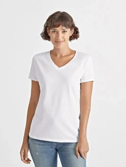 l3900v - HD Cotton™ Women's V-Neck Tee<Fruit of the Loom Fashion