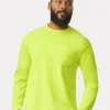 2410 - Men's Premium Cotton Long Sleeve Shirt with Pocket<Gildan Hot