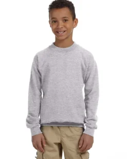 G180B - Youth Heavy Blend Fleece Crewneck Sweatshirt<Gildan Discount
