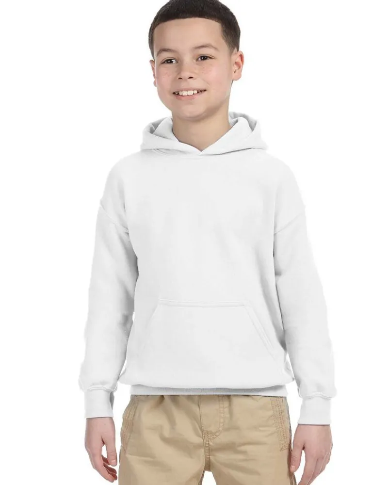 G185B - Youth Heavy Blend Hooded Sweatshirt with Pouch Pocket<Gildan Fashion