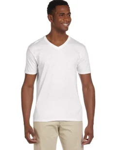 G64V - Premium Softstyle V-Neck Cotton T-Shirt<Gildan Best