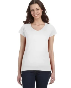 G64VL - Ladies Softstyle V-Neck T-Shirt with Tapered Fit<Gildan Best