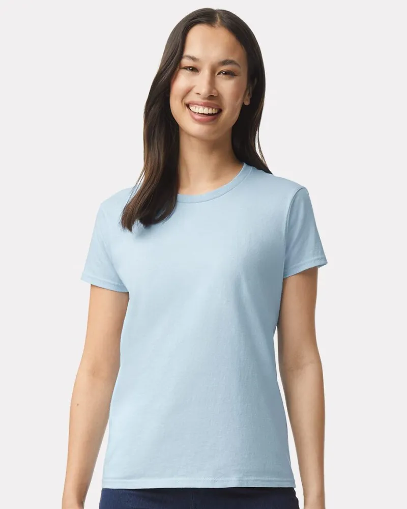 2000L - Comfort Fit Ladies T-Shirt with Seamless Collar and Double-Needle Stitching<Gildan Best