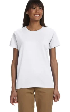 2000L - Comfort Fit Ladies T-Shirt with Seamless Collar and Double-Needle Stitching<Gildan Best