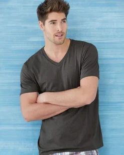 64V00 - Softstyle V-Neck Cotton T-Shirt for Men<Gildan Fashion
