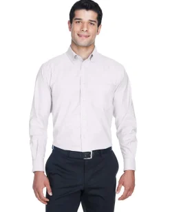 M600 - Men's Long-Sleeve Oxford with Stain-Release<Harriton Sale