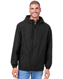 M73 - Unisex Flex Twill Hooded Jacket<Harriton Sale