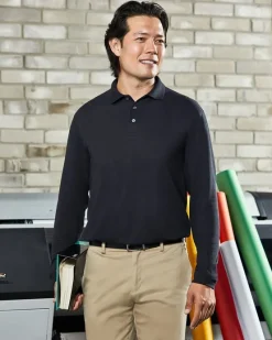 M265L - 5.6 oz. Easy Blend Long-Sleeve Polo<Harriton Sale