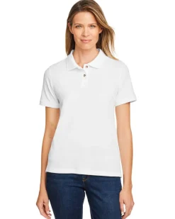 M200W - Ladies 6 oz. Ringspun Cotton Piqué Short-Sleeve Polo<Harriton Discount