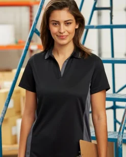 M386W - Ladies Flash Snag Protection Plus IL Colorblock Polo<Harriton Online