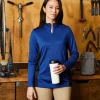 M786W - Ladies Flash Snag Protection Plus IL Colorblock Quarter-Zip<Harriton Outlet