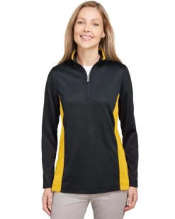 M786W - Ladies Flash Snag Protection Plus IL Colorblock Quarter-Zip<Harriton Outlet