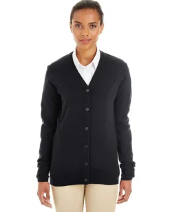 M425W - Ladies Pilbloc V-Neck Button Cardigan Sweater<Harriton Best