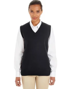 M415W - Ladies Pilbloc V-Neck Sweater Vest<Harriton Fashion