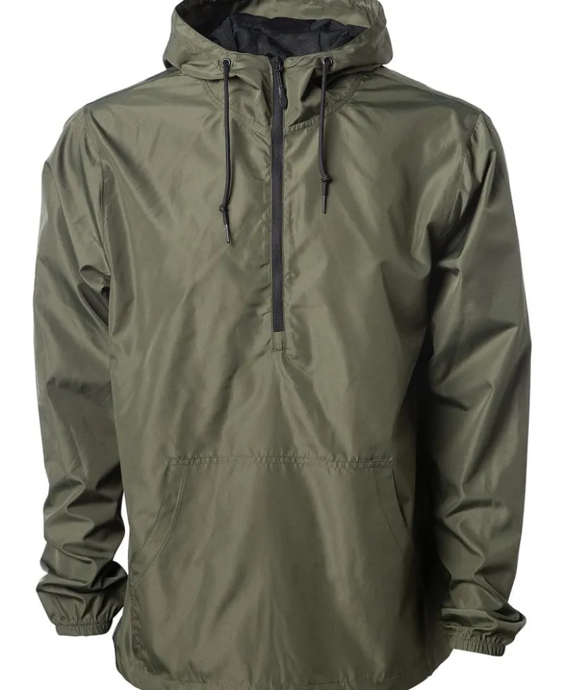 EXP54LWP - Adult Lightweight Pullover Windbreaker Anorak Jacket<Independent Trading Co. Sale
