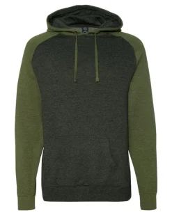 IND40RP - Raglan Hooded Pullover<Independent Trading Co. Clearance