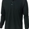 1202 - Long-Sleeve Henley Tee<King Athletics Clearance