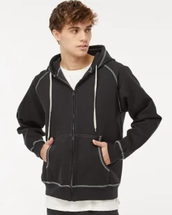 s KP8017 - EXTRA HEAVY FULL ZIP HOODED JACKET<King Fashion New