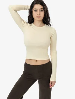 43007 - Baby Rib Long Sleeve Crewneck<Los Angeles Apparel Best