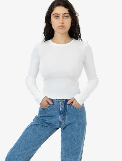 43007 - Baby Rib Long Sleeve Crewneck<Los Angeles Apparel Best