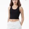 21308 - Classic Cotton Ribbed Crop Tank Top<Los Angeles Apparel Online