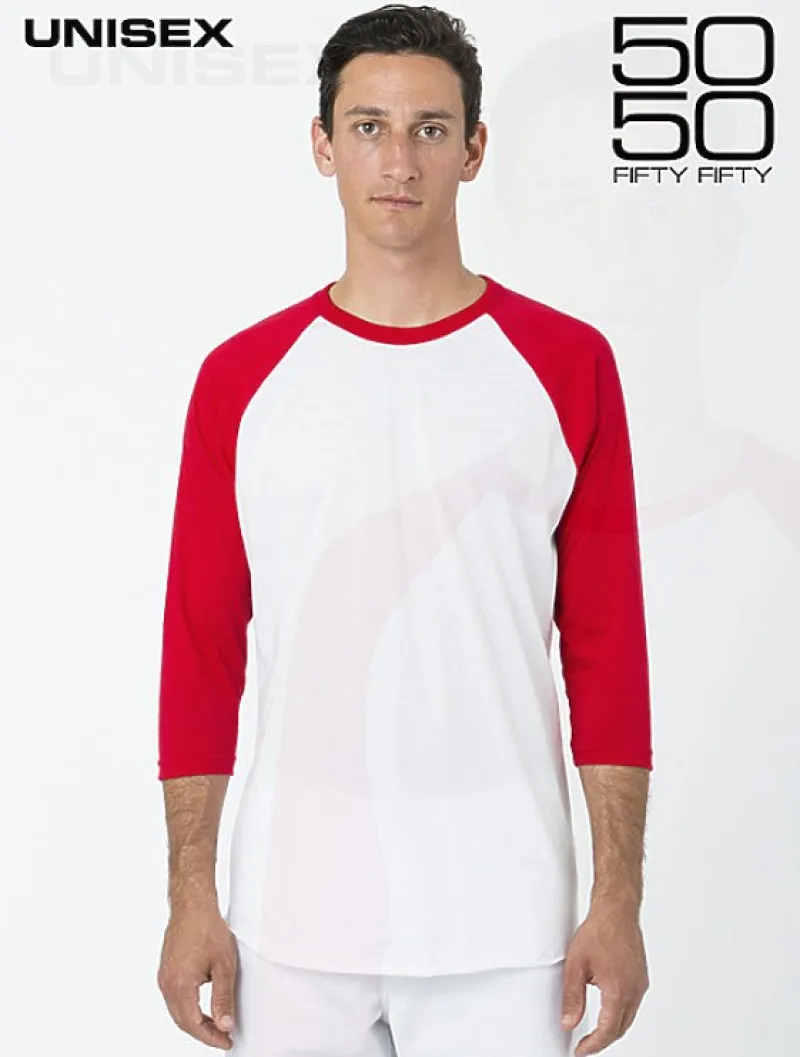 ff53 - 34-Sleeve Raglan Tee<Los Angeles Apparel Outlet