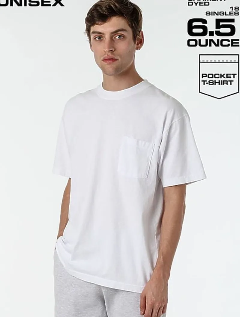 1809gd - Garment Dye Pocket T-Shirt<Los Angeles Apparel Online