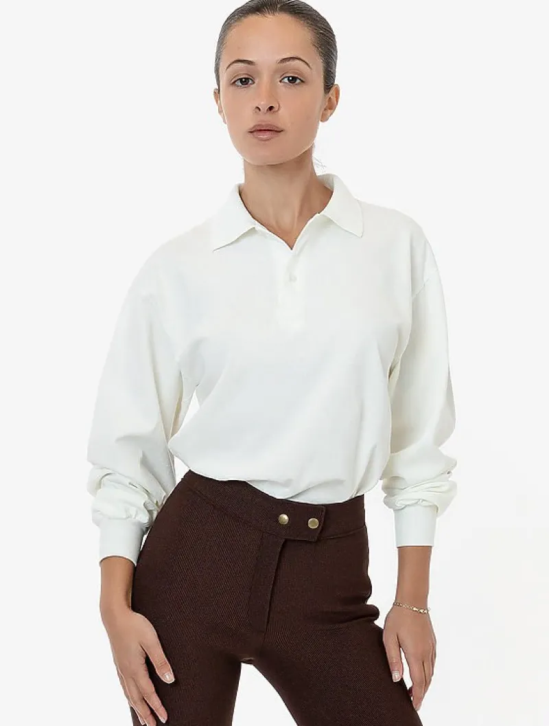 18417gd - Long Sleeve Polo T-Shirt<Los Angeles Apparel Sale